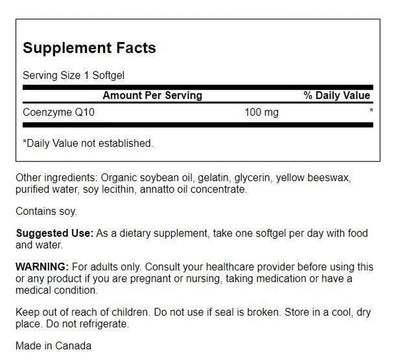 COQ-10 Salud Cardiovascular, 100 Softgels – Swanson-Wellu