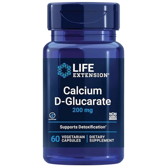 Calcio D-Glucarato 200 mg, 60 Vegcaps – Life Extension-Wellu