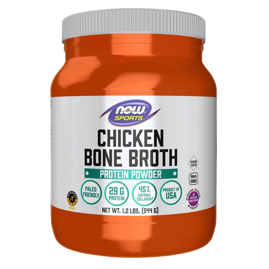 Caldo de huesos, pollo en polvo, 1.2 lbs. – NOW Foods-Wellu