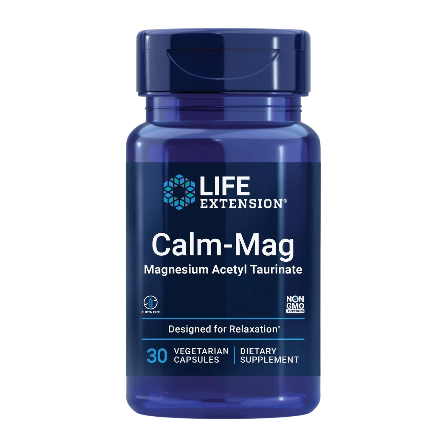 Calm-Mag Acetyl Taurinate 45 mg, 30 Cápsulas – Life Extension-Wellu