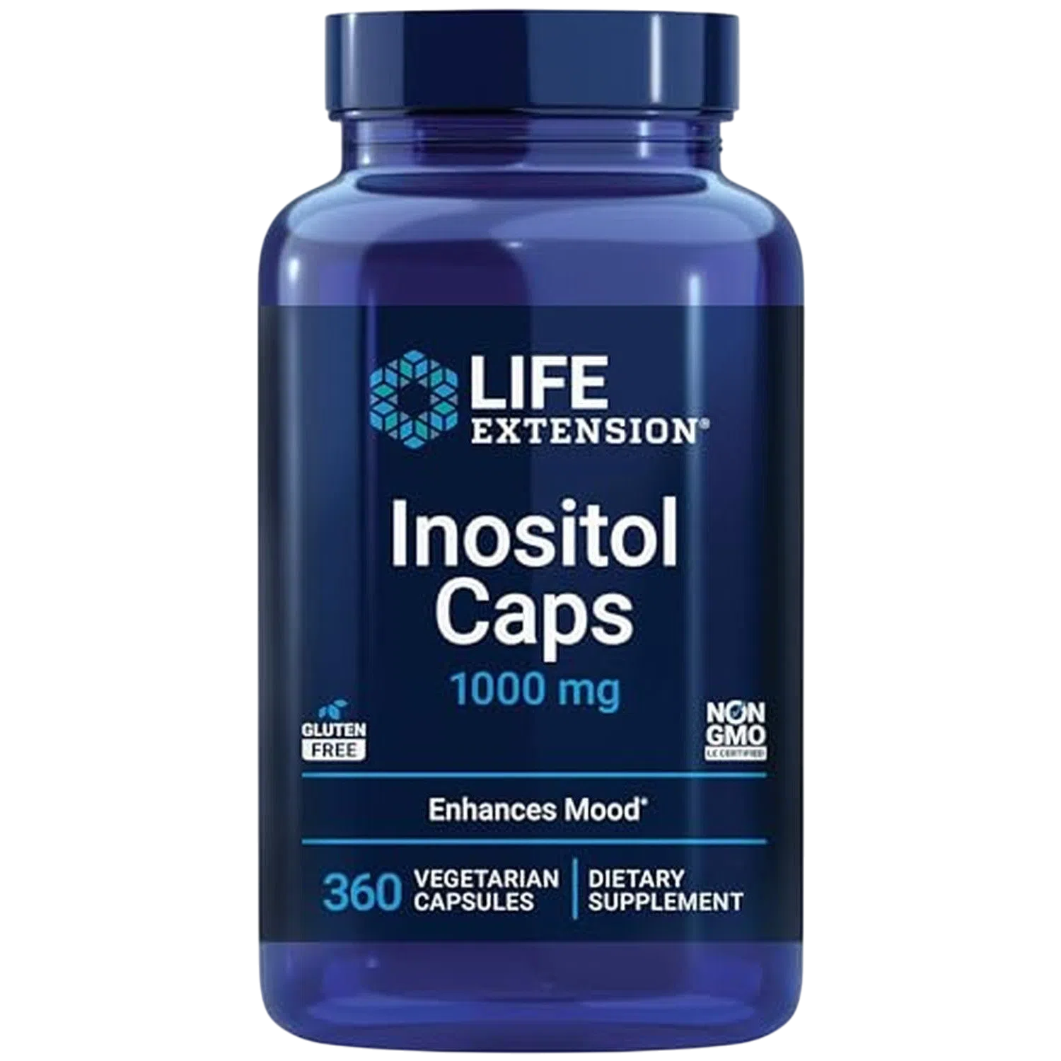 Cápsulas de Inositol 1000 mg, 360 Cápsulas – Life Extension-Wellu