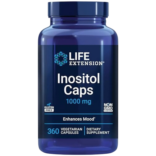 Cápsulas de Inositol 1000 mg, 360 Cápsulas – Life Extension-Wellu