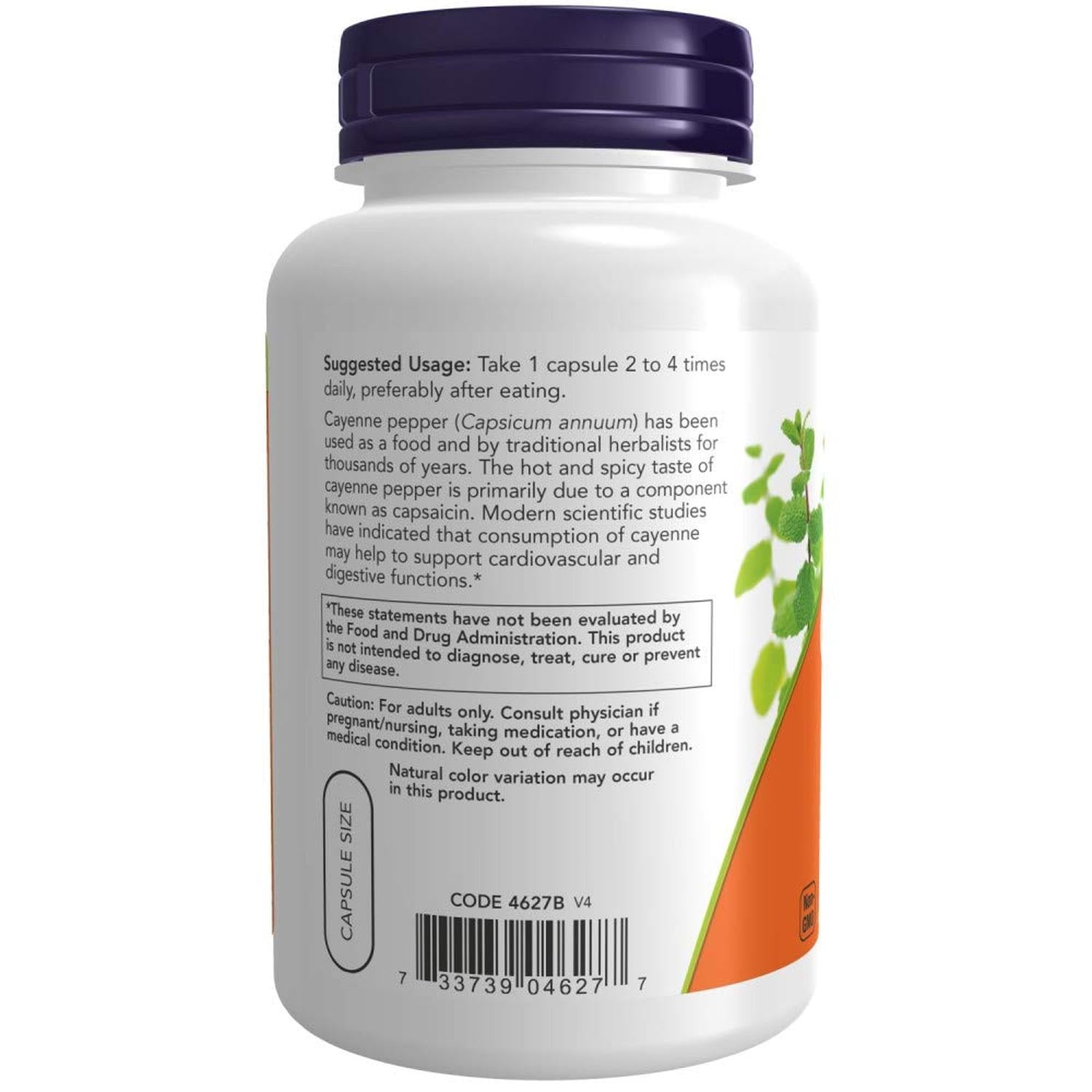 Cayena 500mg, 250 cápsulas – NOW Foods-Wellu