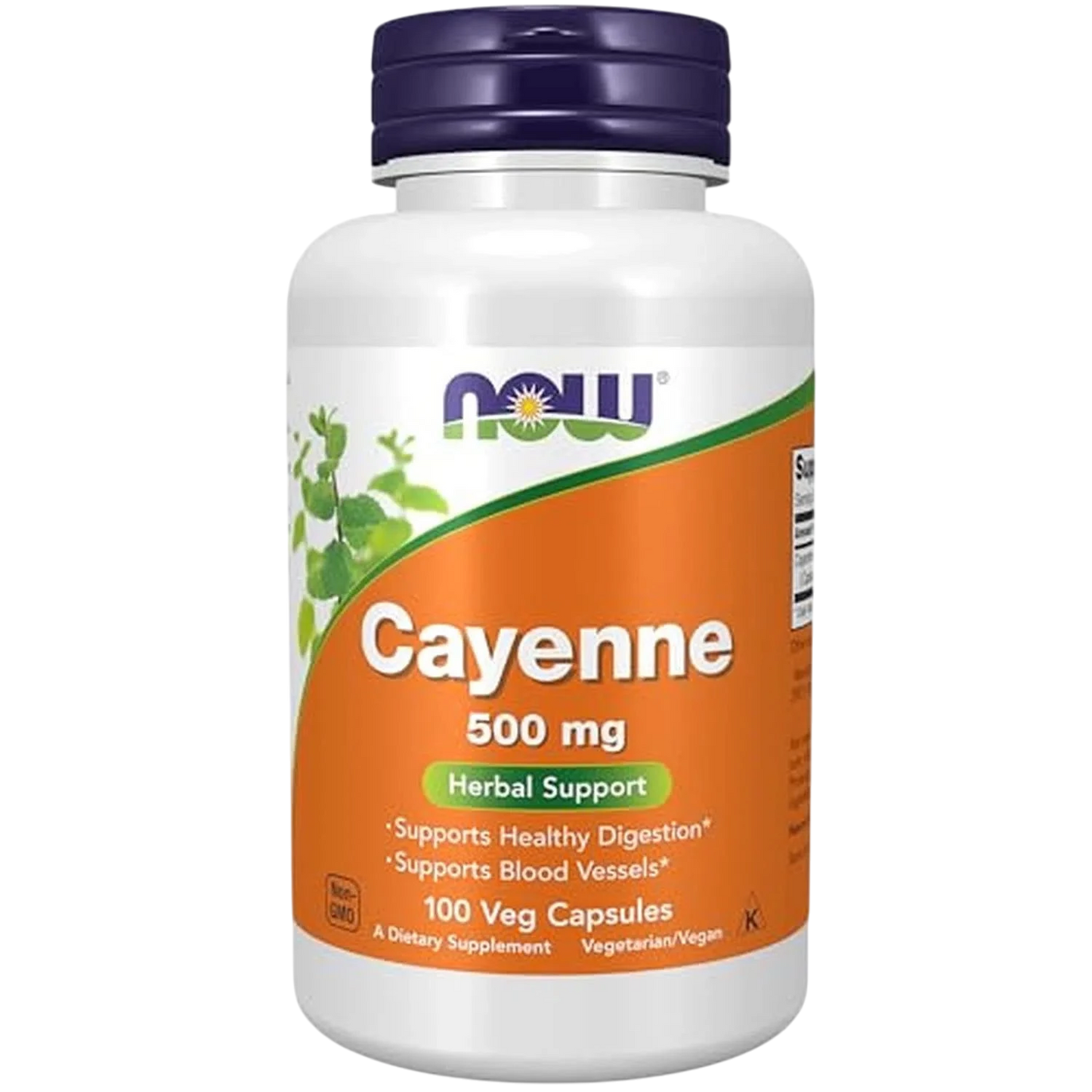 Cayena de 500 mg, 100 Cápsulas Veg – NOW Foods-Wellu