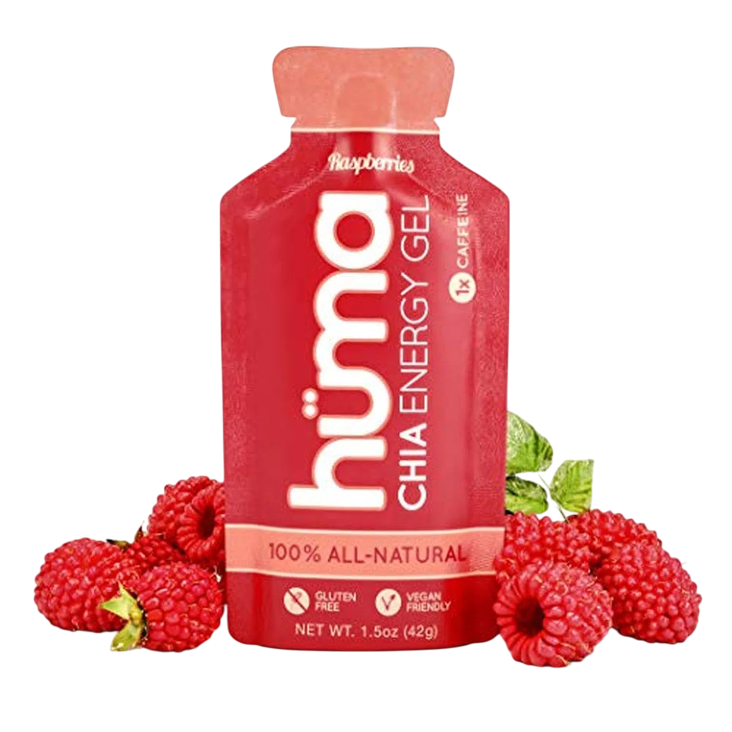 Huma Chia Energy Gel Raspberries 42gr-Wellu