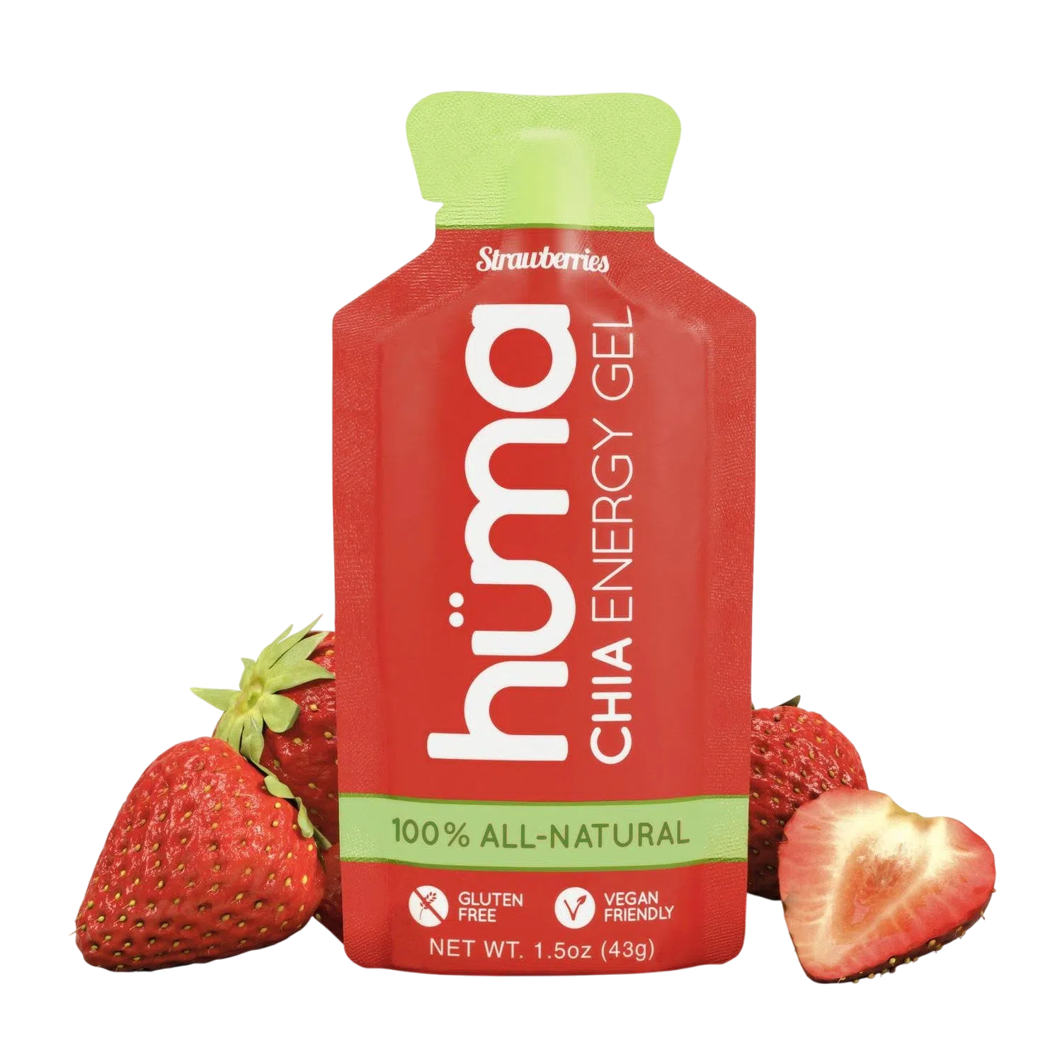 Huma Chia Energy Gel Strawberries 44gr-Wellu