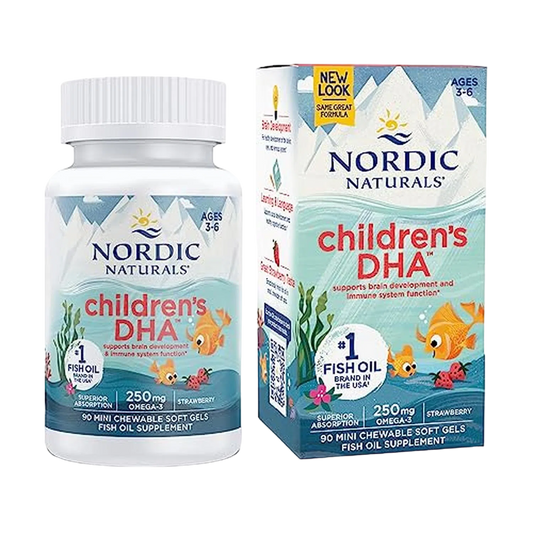 Children'S DHA 250mg, Omega 3 (90 Mini Softgels) – Nordic Naturals-Wellu