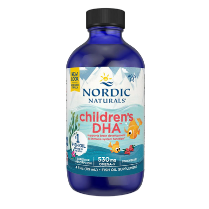 Children's DHA 530mg (Omega 3 para niños), 4 fl oz / 119 ml – Nordic Naturals-Wellu