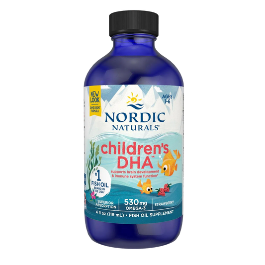 Children's DHA 530mg (Omega 3 para niños), 4 fl oz / 119 ml – Nordic Naturals-Wellu