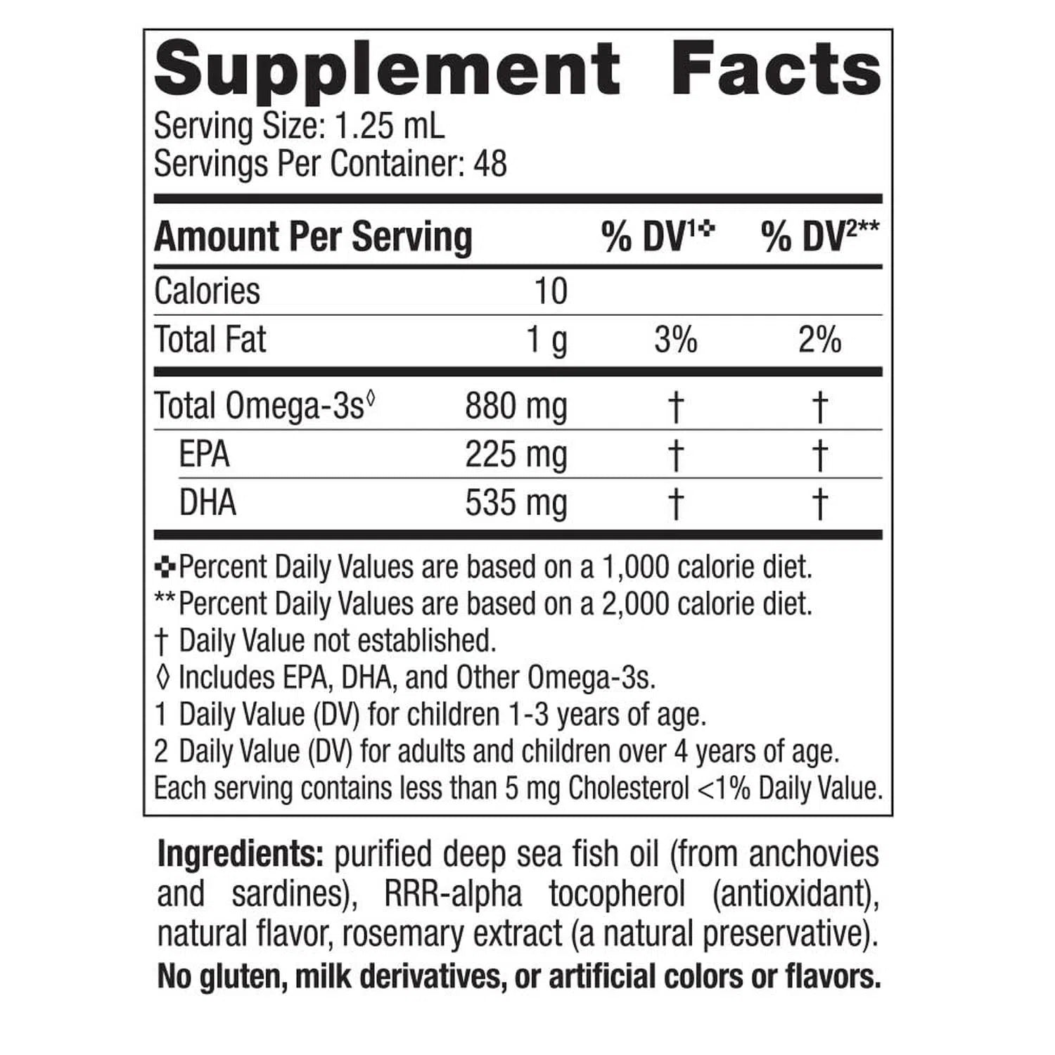 Children's DHA Xtra 880mg (Omega 3 Para Niños), 2 fl oz / 60 ml – Nordic Naturals-Wellu