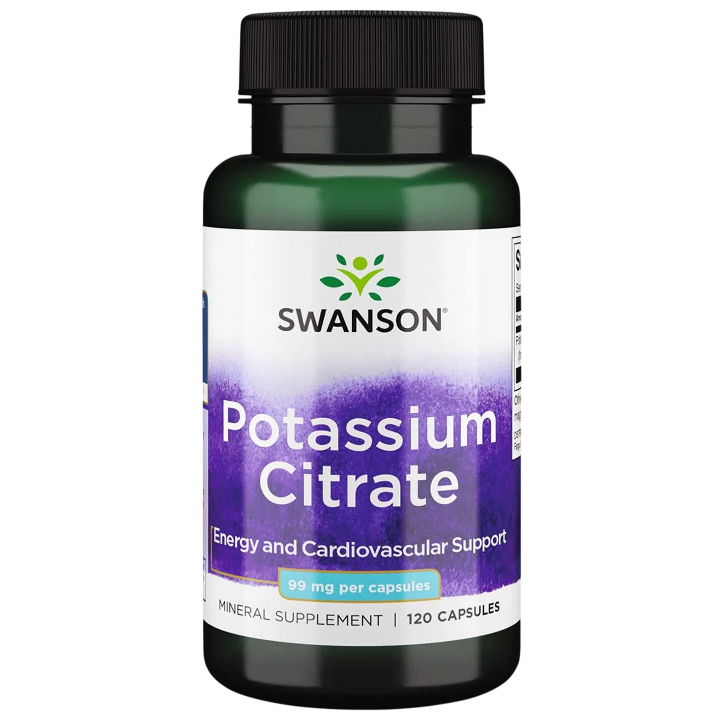 Citrato de Potasio 99mg, 120 Caps – Swanson-Wellu