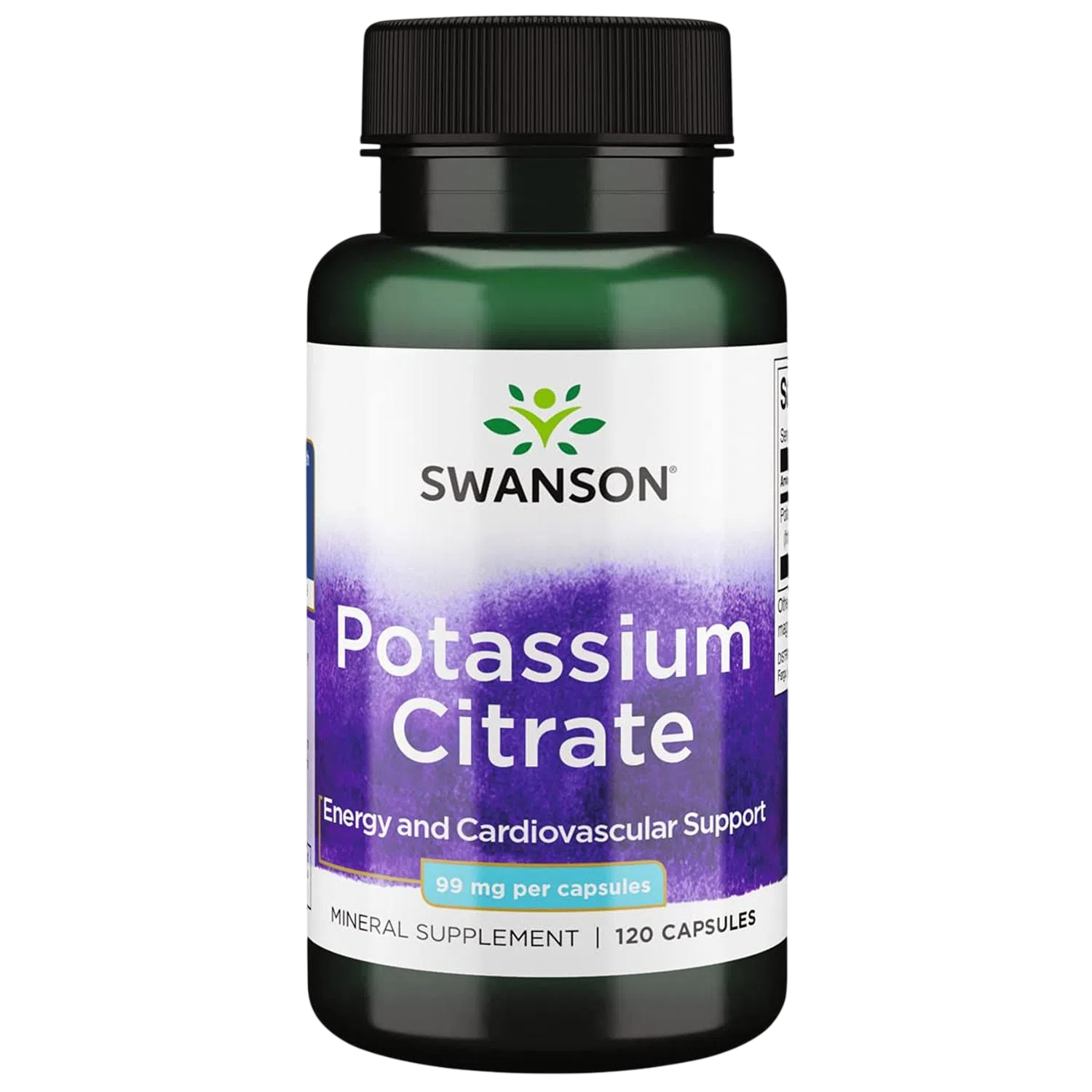 Citrato de Potasio 99mg, 120 Caps – Swanson-Wellu