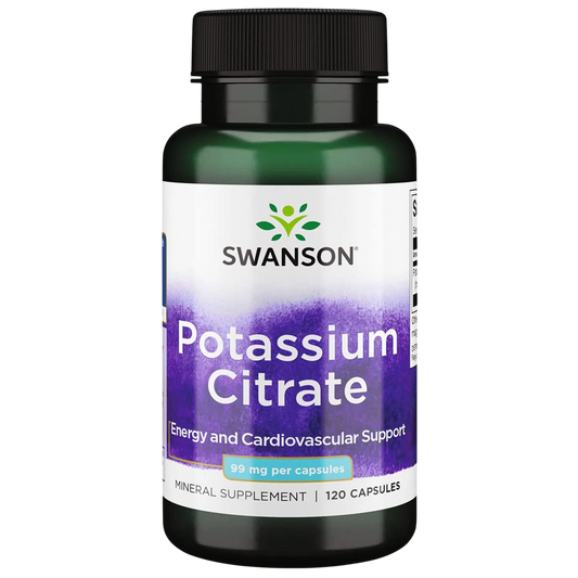 Citrato de Potasio 99mg, 120 Caps – Swanson-Wellu