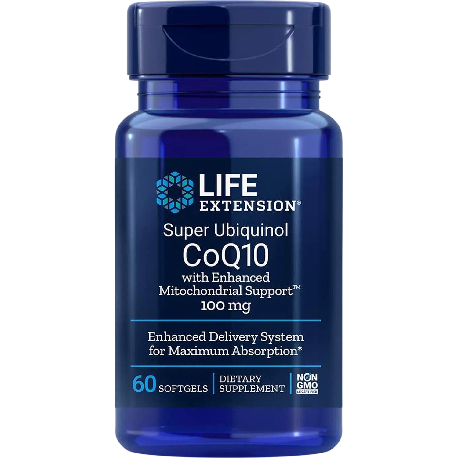 CoQ-10 Super Ubiquinol With Enhanced Mitochondrial Support 100mg, 60 Softgels – Life Extension-Wellu