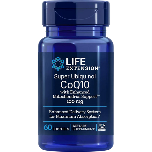 CoQ-10 Super Ubiquinol With Enhanced Mitochondrial Support 100mg, 60 Softgels – Life Extension-Wellu