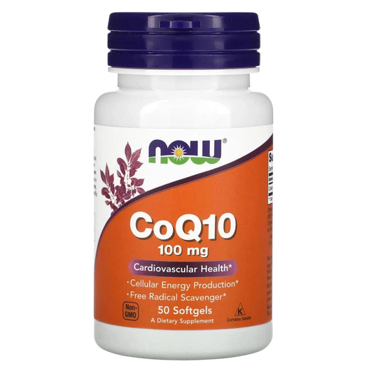 CoQ10 de 100 mg, 50 Softgels – NOW Foods-Wellu