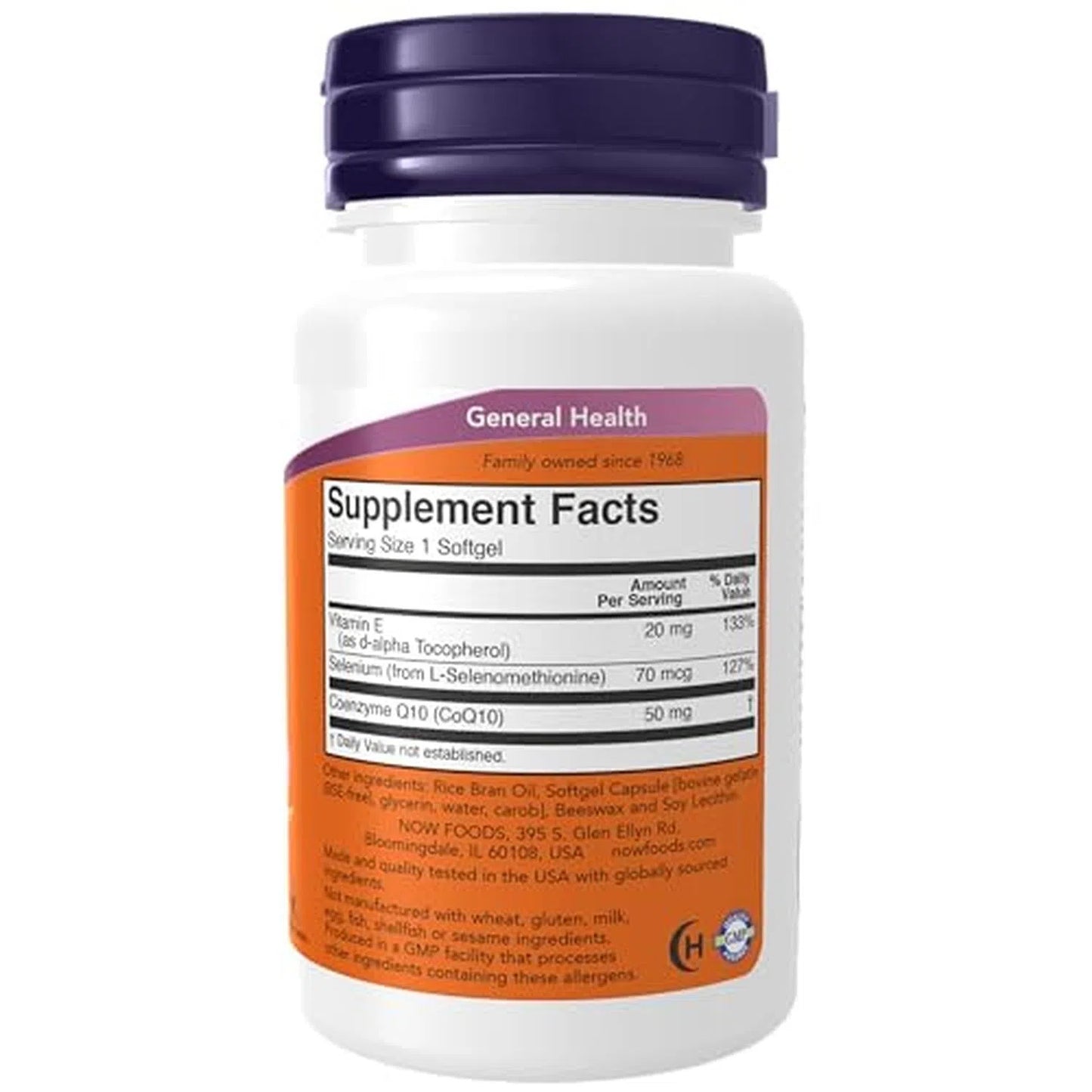 CoQ10 de 50 mg, 50 Softgels – NOW Foods-Wellu