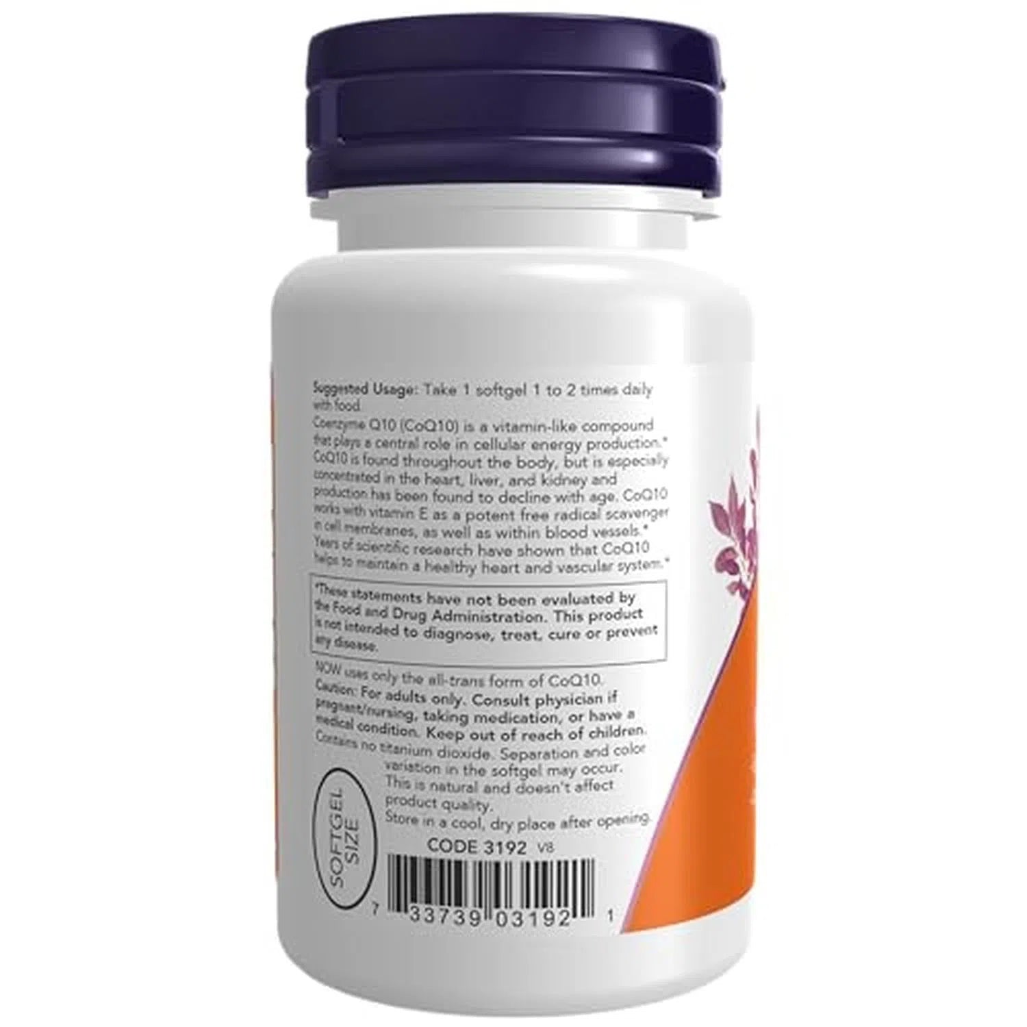 CoQ10 de 50 mg, 50 Softgels – NOW Foods-Wellu