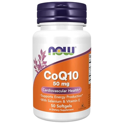 CoQ10 de 50 mg, 50 Softgels – NOW Foods-Wellu