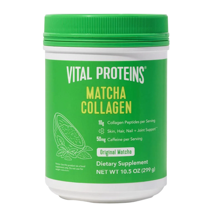 Colágeno de Matcha 10g + 50mg cafeína, 299g (10.5 oz) – Vital Proteins-Wellu