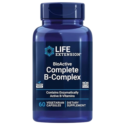 Complejo B Completo Bioactivo, 60 Vegcaps – Life Extension-Wellu