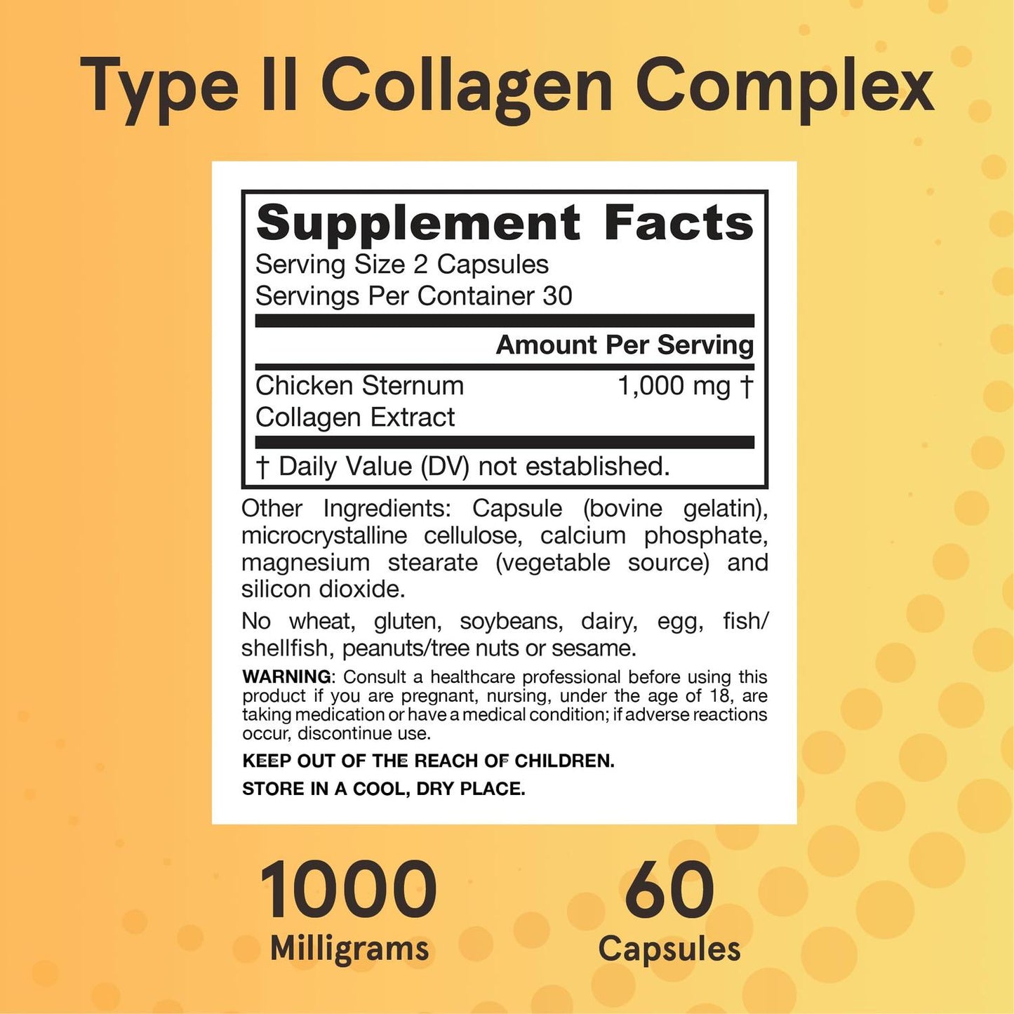 Complejo de Colágeno de Tipo II, 60 Caps – Jarrow Formulas-Wellu