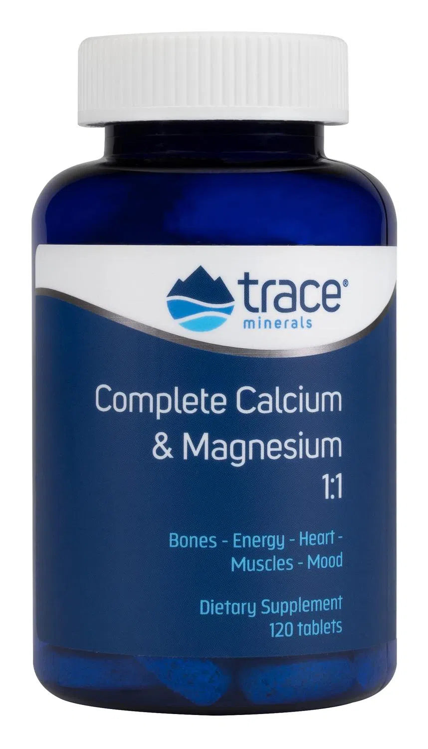 Complete Cal/Mag 1:1, 120 tabletas – Trace Minerals-Wellu