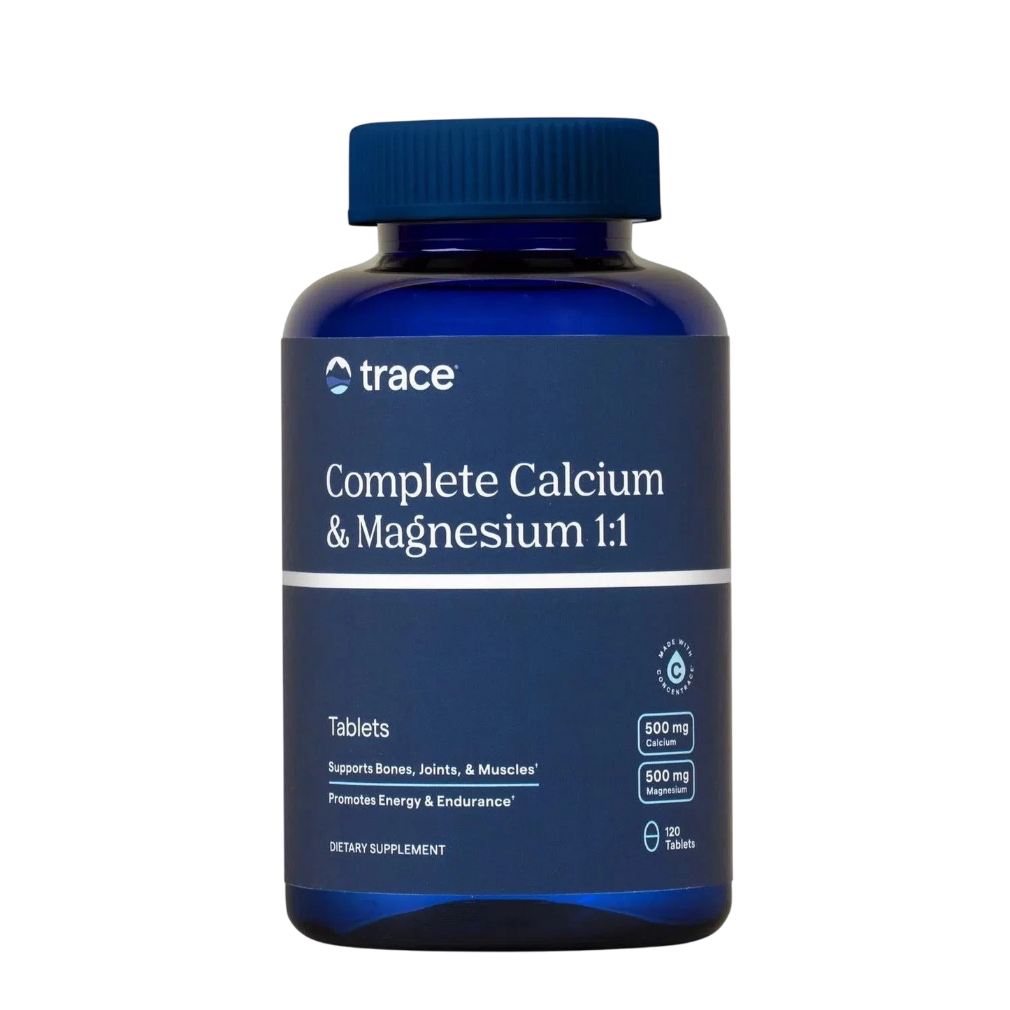 Complete Cal/Mag 1:1, 120 tabletas – Trace Minerals-Wellu