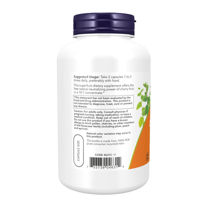 Concentrado de cereza 750mg, 180 cápsulas – NOW Foods-Wellu