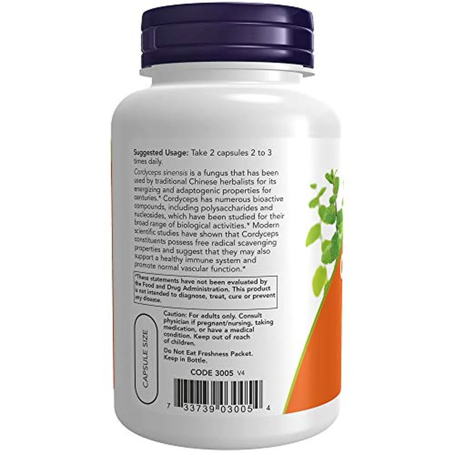 Cordyceps de 750 mg, 90 Cápsulas Veg – NOW Foods-Wellu