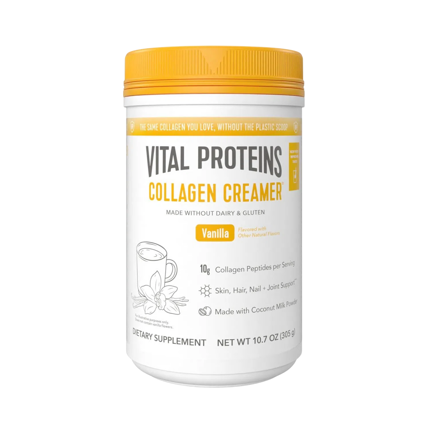 Crema de Colágeno Vainilla, 305g (10.7 oz) – Vital Proteins-Wellu