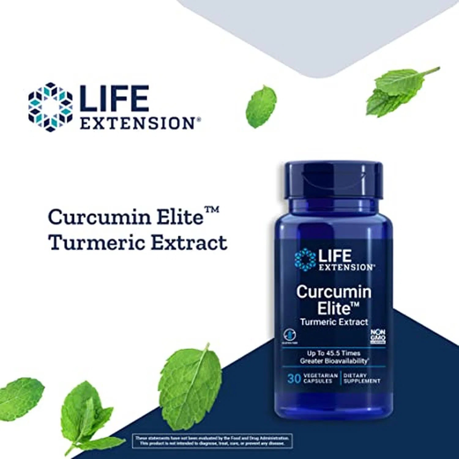 Curcumin Elite Extracto de Cúrcuma, 30 caps – Life Extension-Wellu