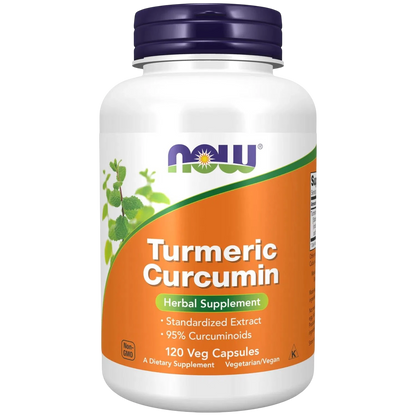 Curcumina y cúrcuma, 120 Cápsulas Veg – NOW Foods-Wellu