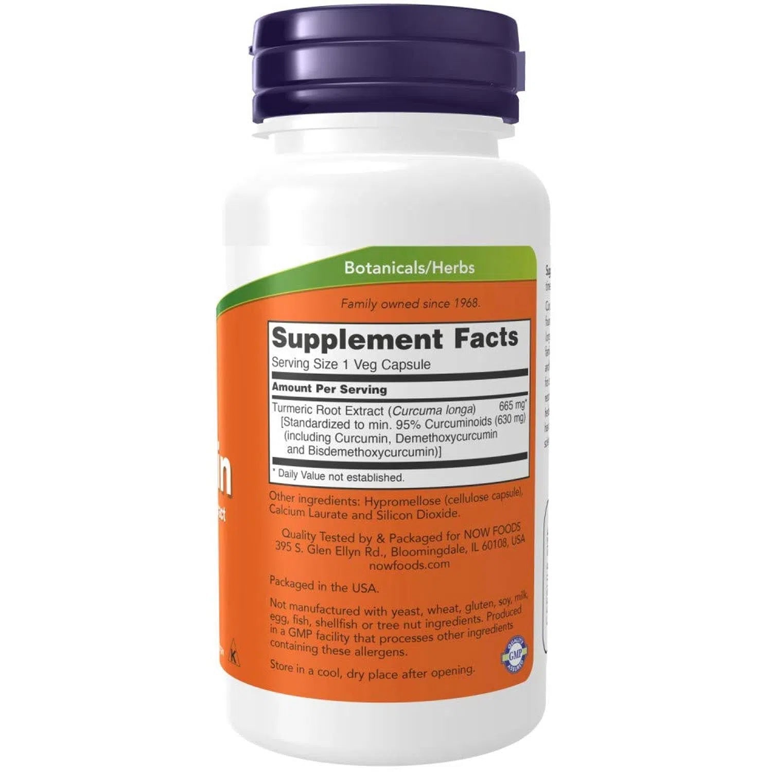 Curcumina y cúrcuma, 60 Cápsulas Veg – NOW Foods-Wellu