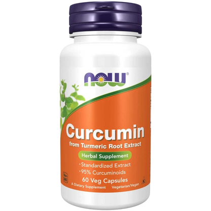 Curcumina y cúrcuma, 60 Cápsulas Veg – NOW Foods-Wellu