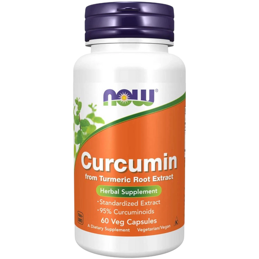 Curcumina y cúrcuma, 60 Cápsulas Veg – NOW Foods-Wellu