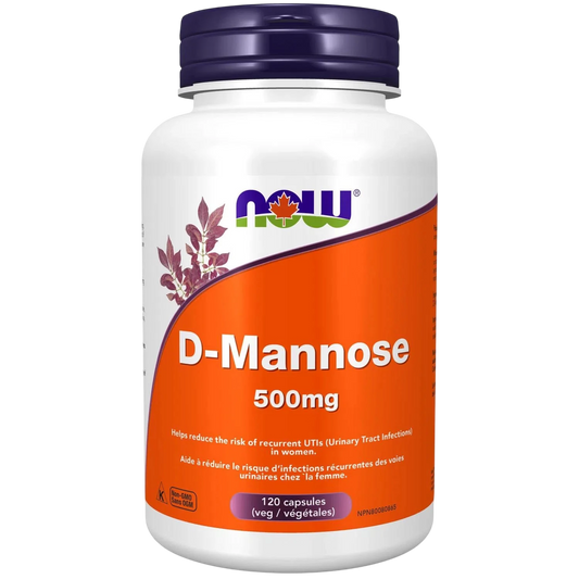 D-manosa de 500 mg, 120 Veg Caps – NOW Foods-Wellu