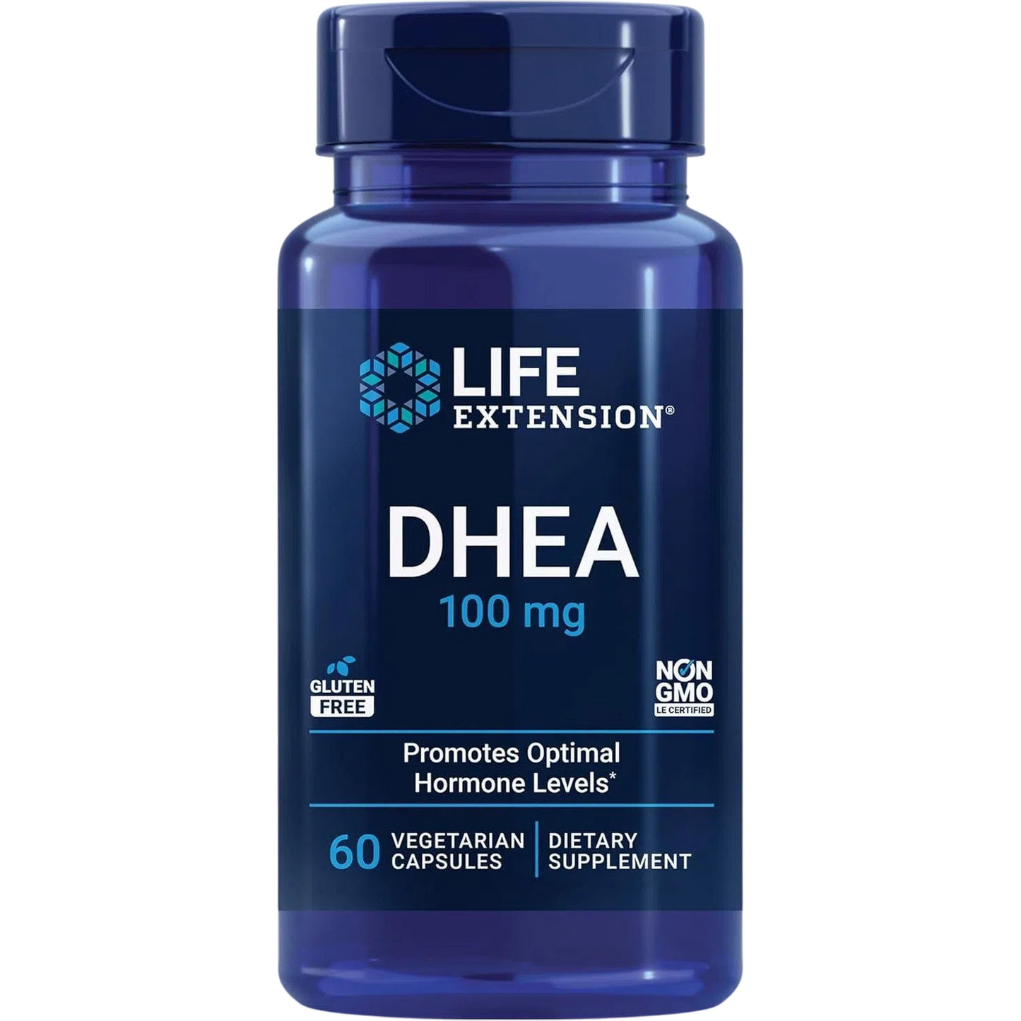 DHEA 100 mg, 60 Cápsulas – Life Extension-Wellu