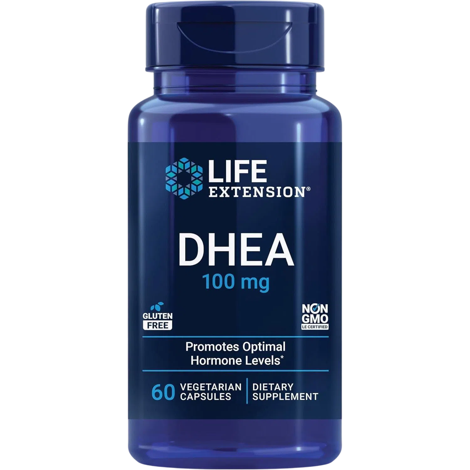 DHEA 100 mg, 60 Cápsulas – Life Extension-Wellu