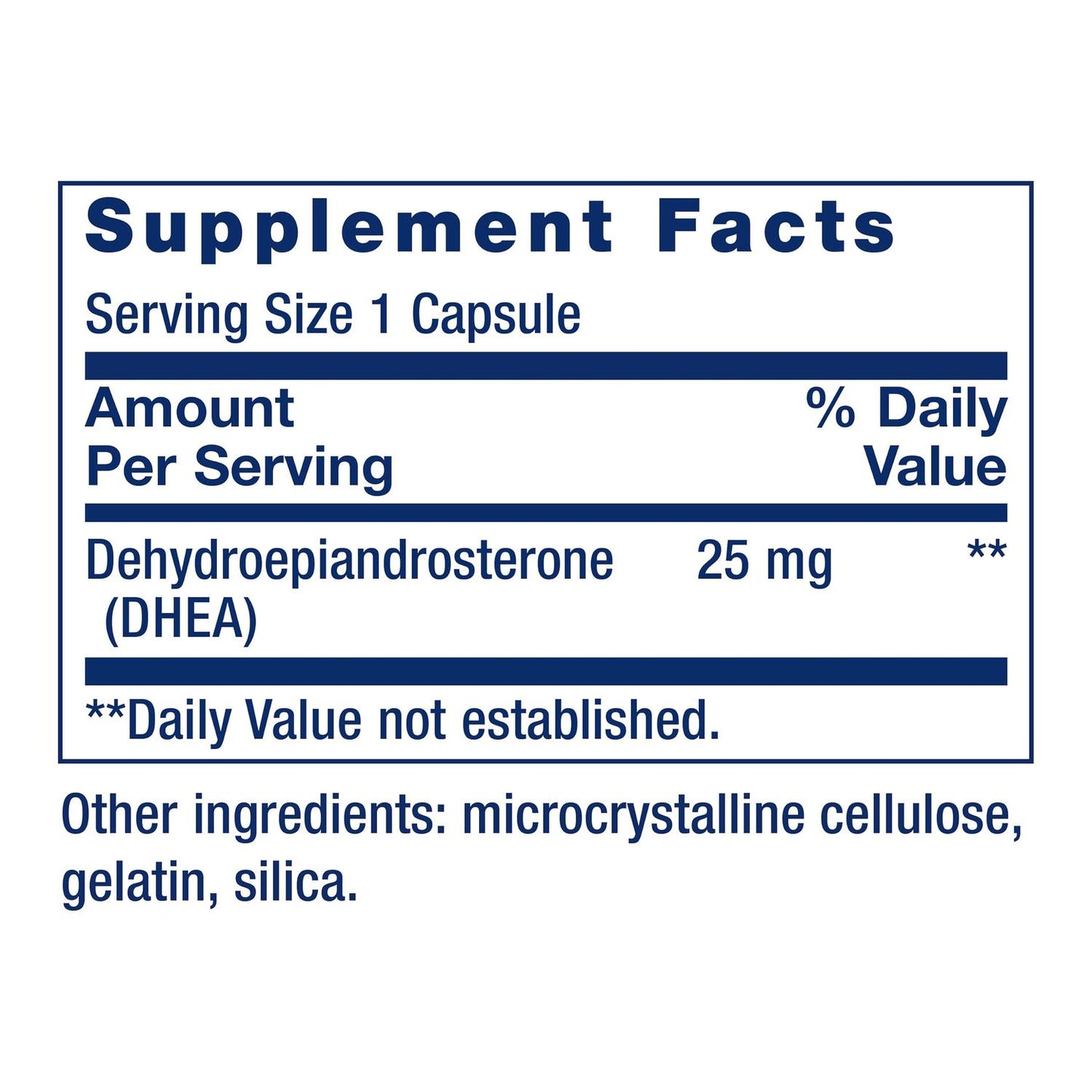 DHEA 25 mg, 100 Cápsulas – Life Extension-Wellu