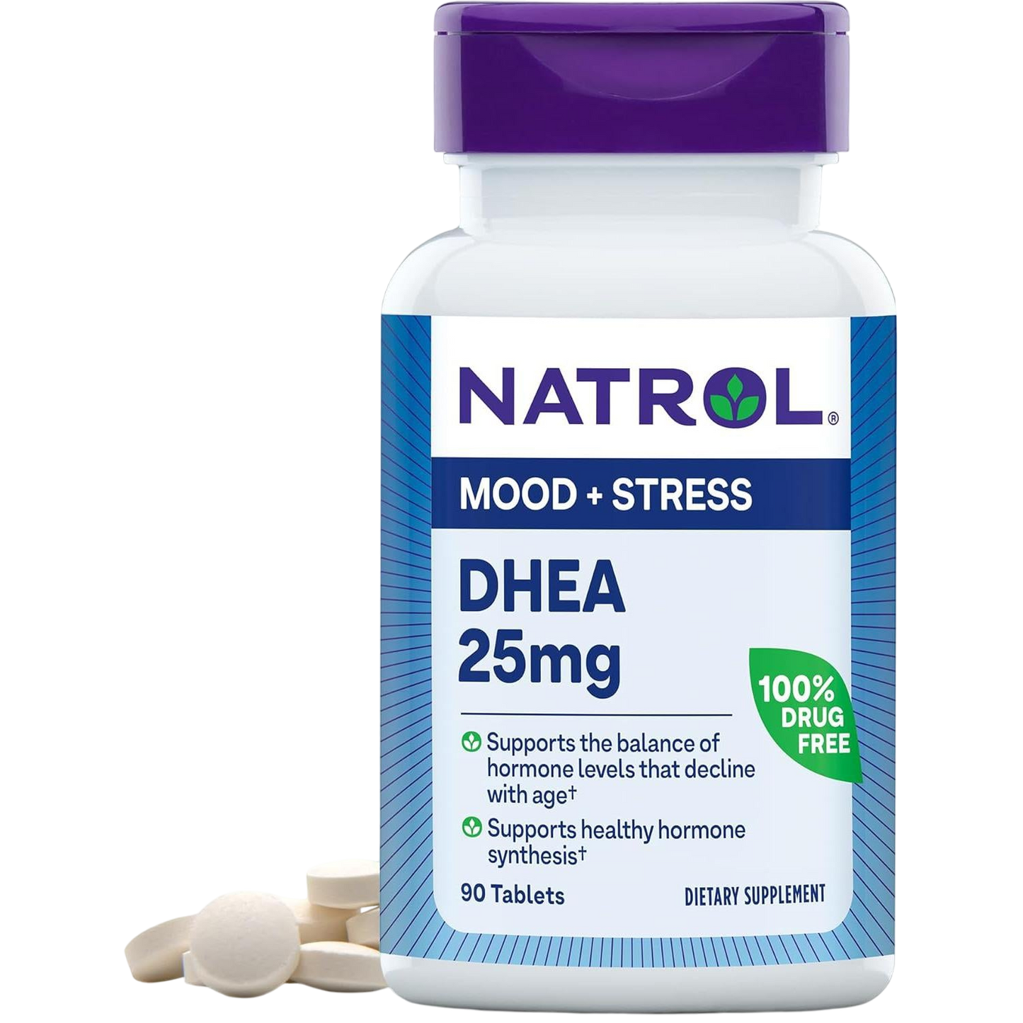 DHEA 25mg, 90 tabletas – Natrol