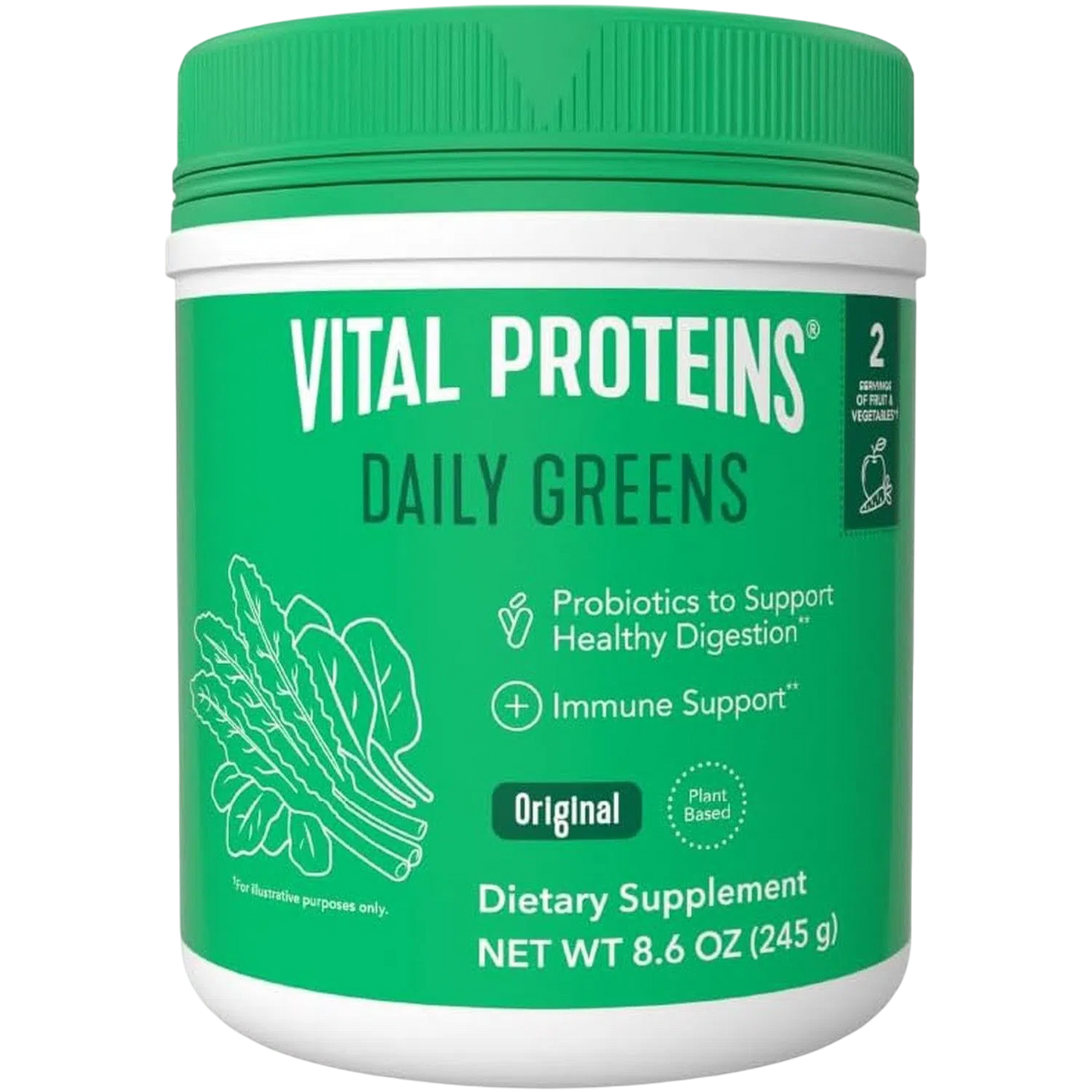 Daily Greens Probióticos 265g (9.3 oz) – Vital Proteins-Wellu