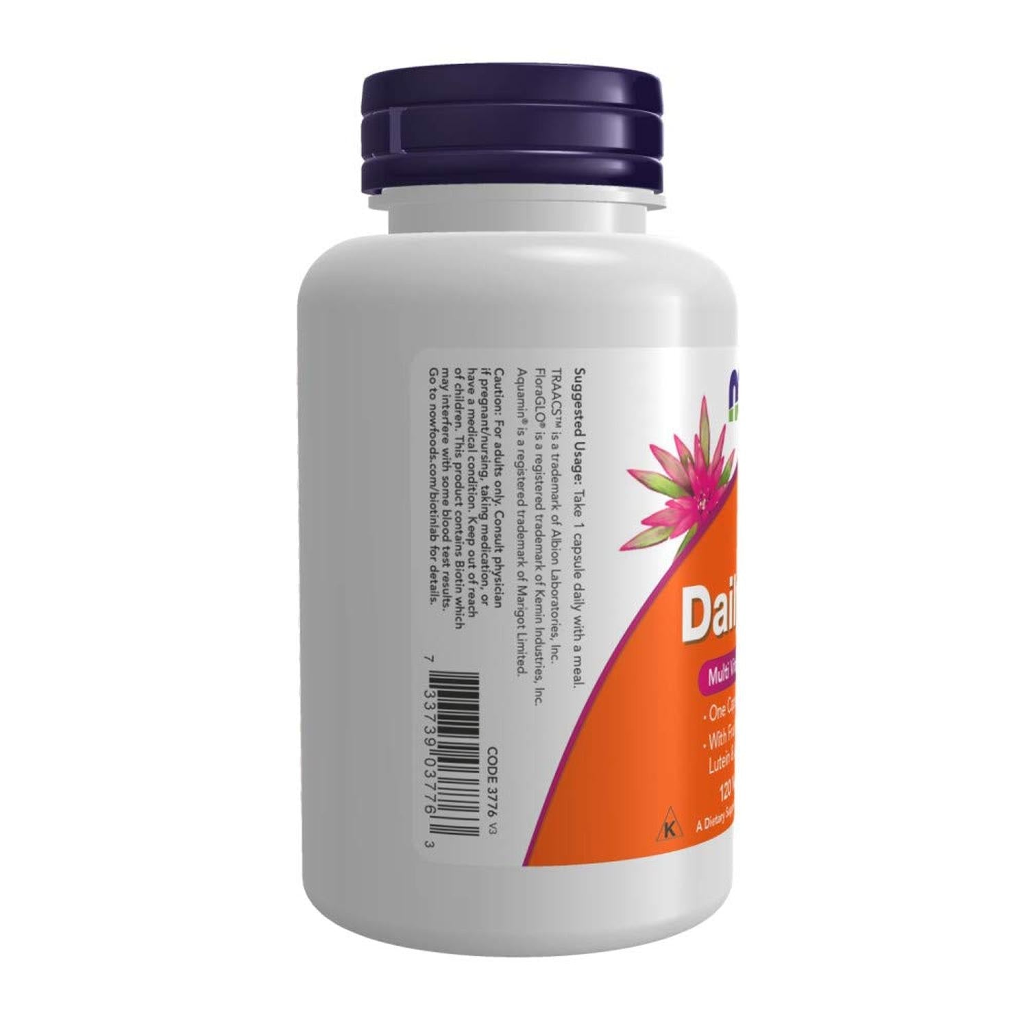 Daily Vits Multivitamínico y Mineral, 120 cápsulas – NOW Foods-Wellu