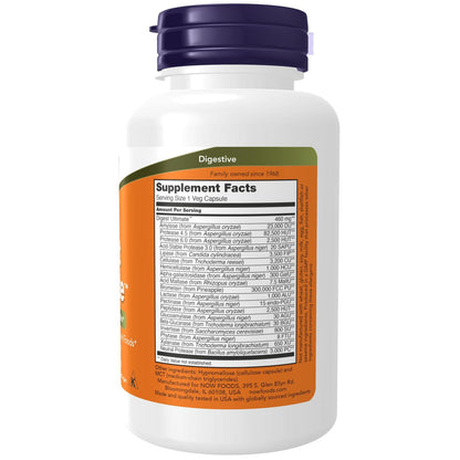 Digest Ultimate (Salud Digestiva), 120 cápsulas – NOW Foods-Wellu