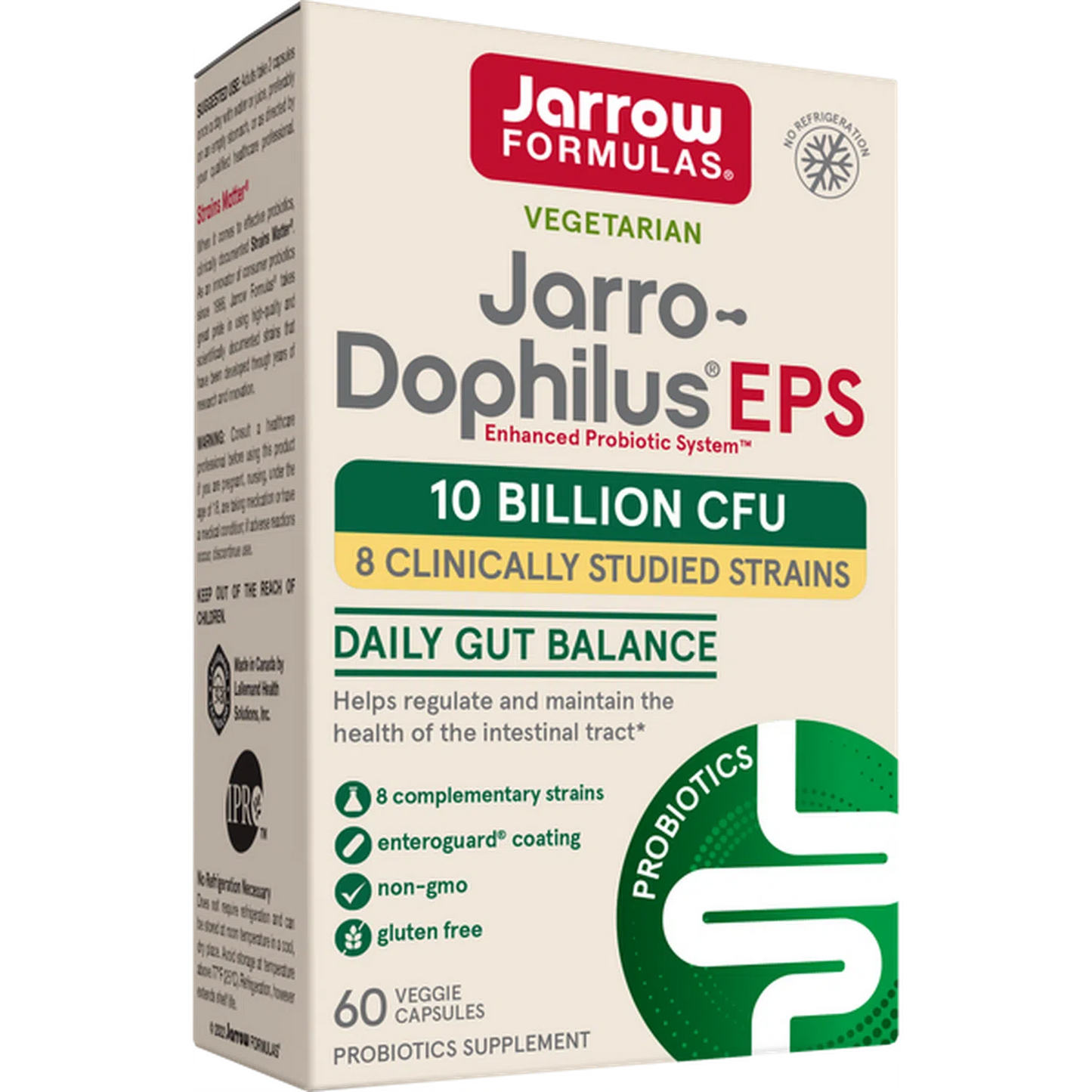 Dophilus EPS 5 Billion CFU, 120 Capsulas – Jarrow Formulas-Wellu