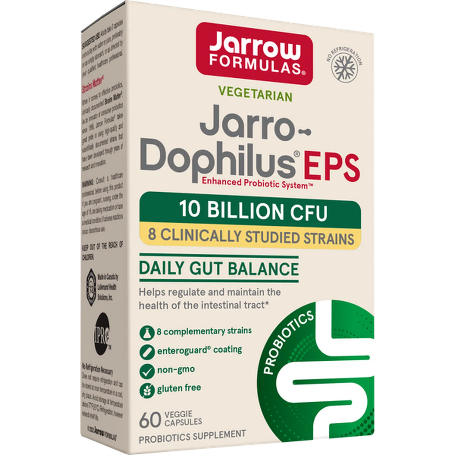 Dophilus EPS 5 Billion CFU, 120 Capsulas – Jarrow Formulas-Wellu