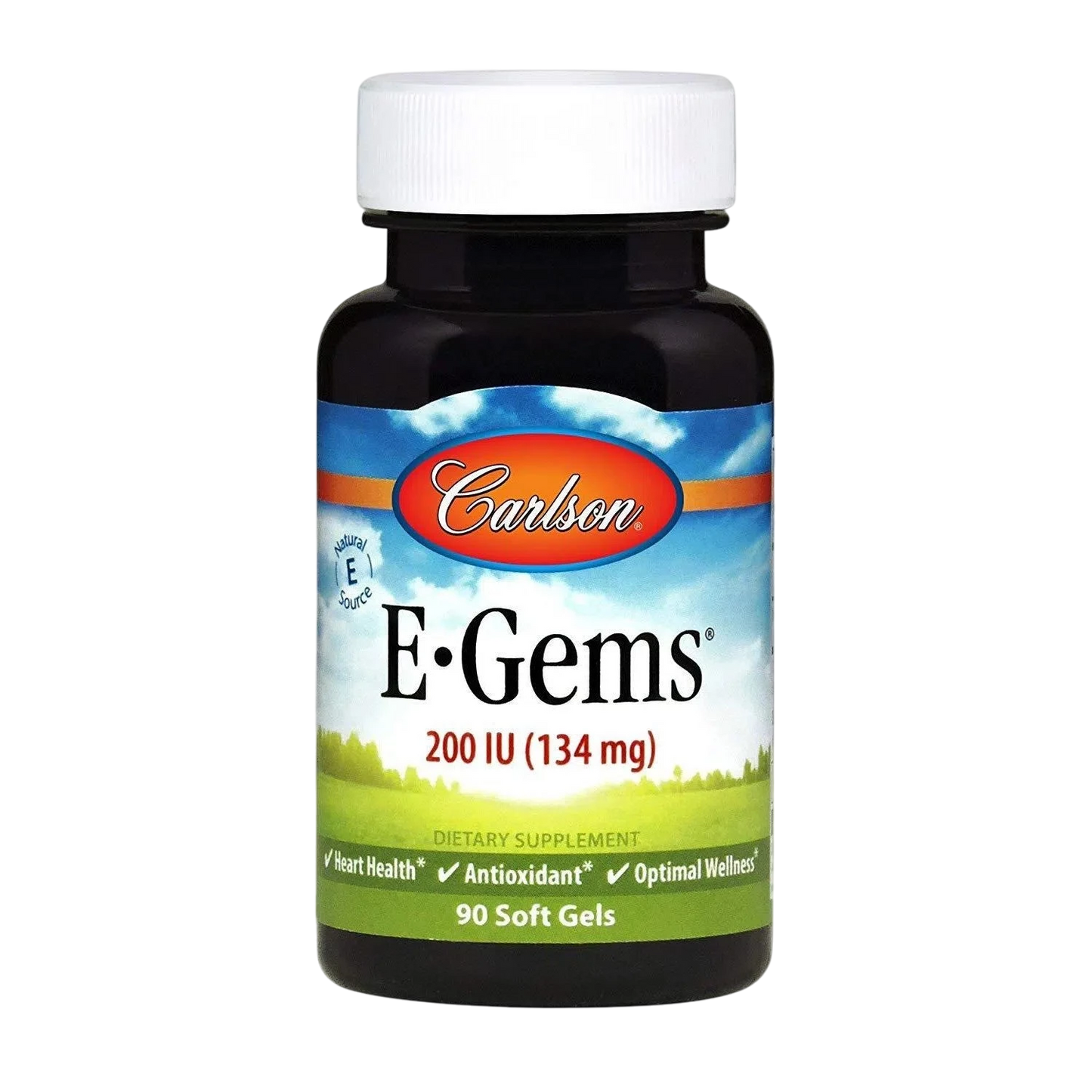 E-Gems Natural Vitamin E 200 IU, 90 Softgls – Carlson Labs-Wellu