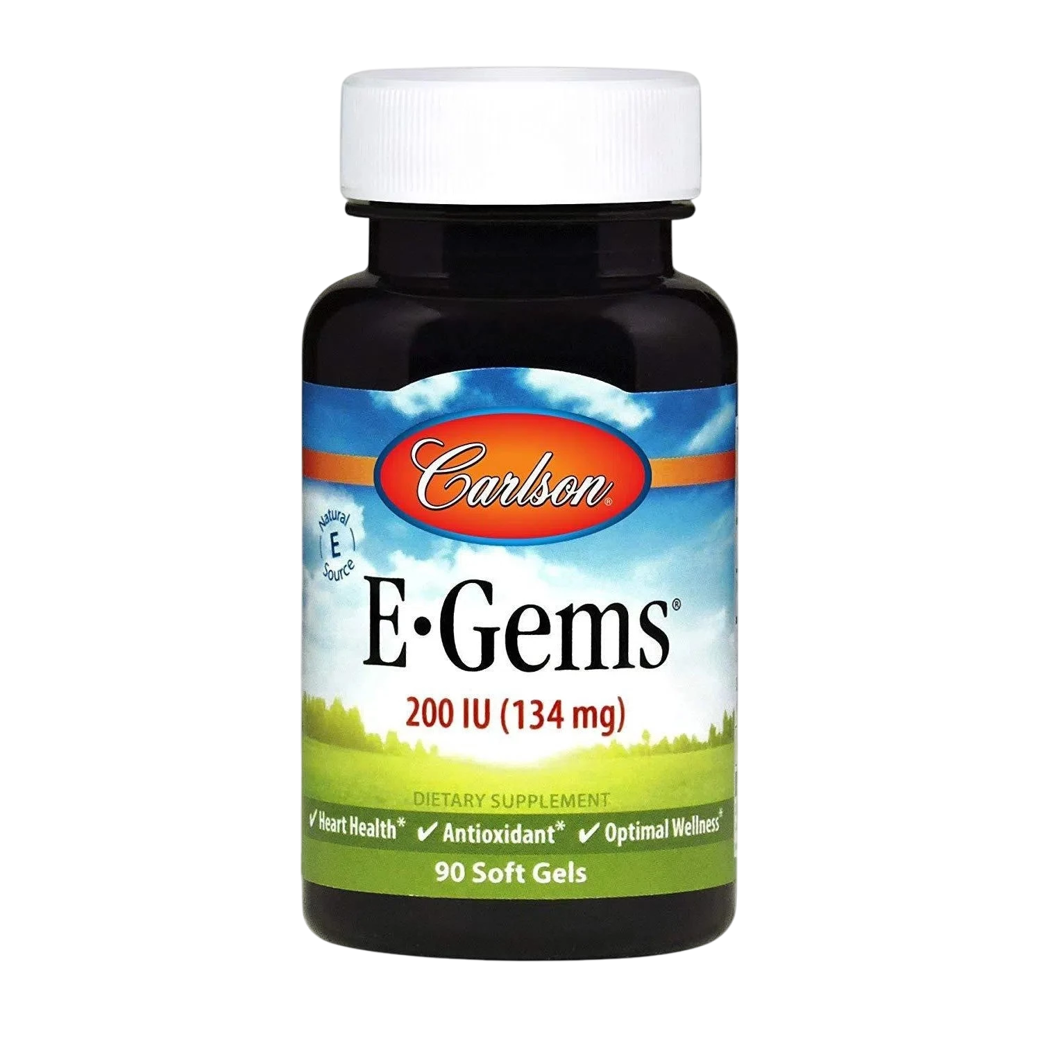 E-Gems Natural Vitamin E 200 IU, 90 Softgls – Carlson Labs-Wellu