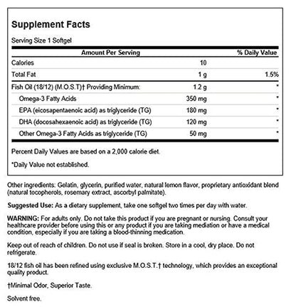 EPA& DHA, 120 Sgels – Swanson-Wellu