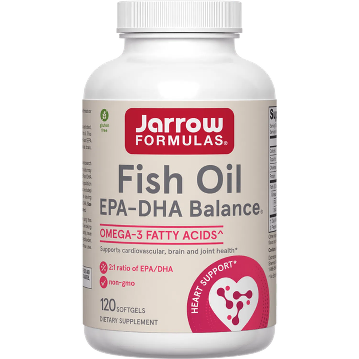 EPA-DHA Balance Omega 3, 120 Softgels – Jarrow Formulas-Wellu